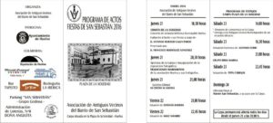 Programa de Actod San Sebastián